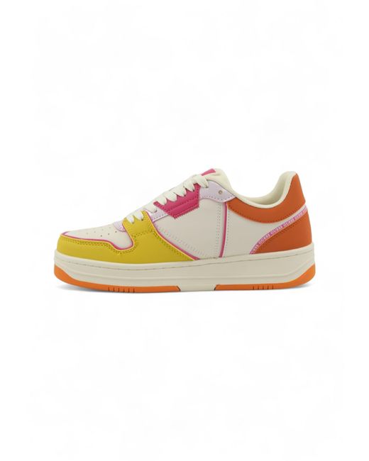 Guess Orange Multicolour Platform Sneakers