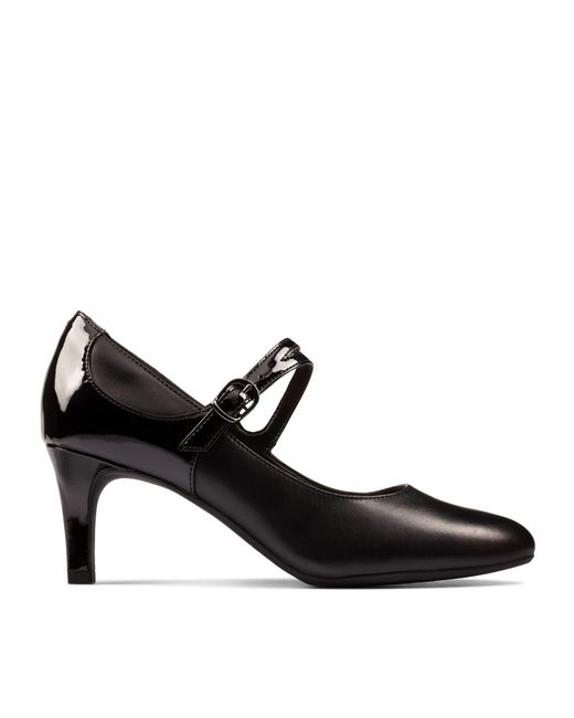 Clarks Dancer Reece Leather Shoes In Black Standard Fit Size 7