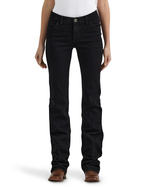 Wrangler Black Willow Mid Rise Performance Waist Boot Cut Ultimate Riding Jean