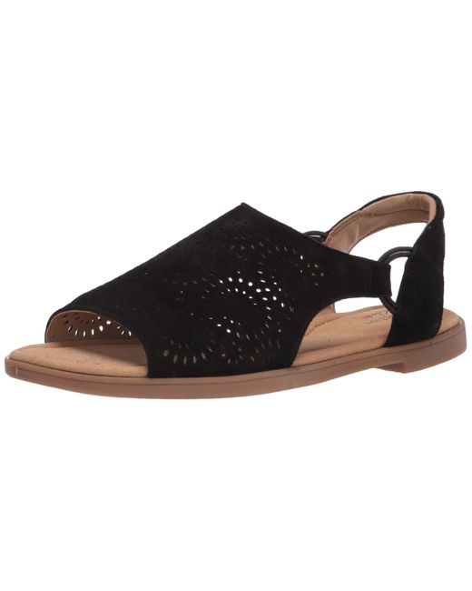 clarks black suede flats