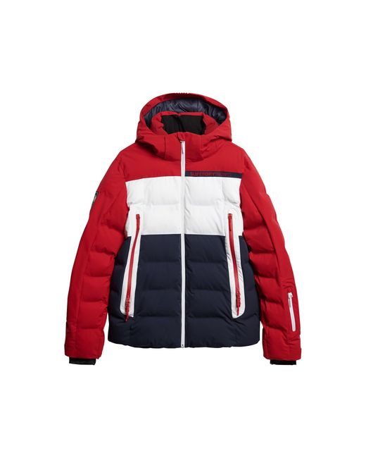 Superdry Ski Radar Pro Puffer Jacket Jacke in Red für Herren