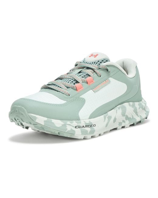 Under Armour Green Charged Bandit Trail 3 Sneaker,