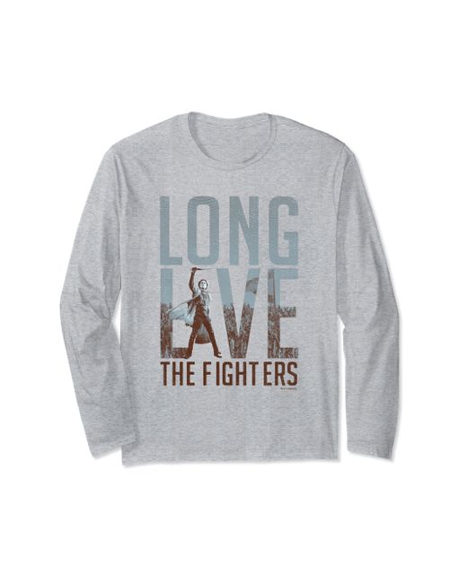 Dune Gray Part Two Paul Atreides Long Live The Fighters Poster Long Sleeve T-shirt