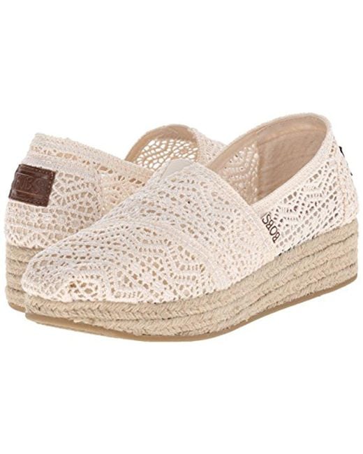 Skechers Bobs Highlights Amaze S Slip On Espadrille Wedges in