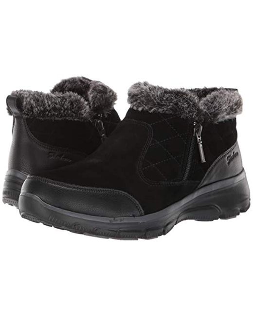 skechers women's easy going cozy weather ankle boot