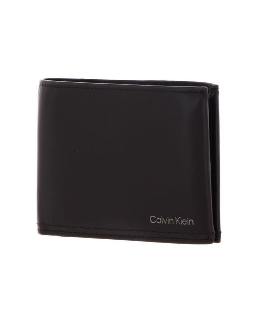 Calvin Klein Black Brown Leather Wallet for men
