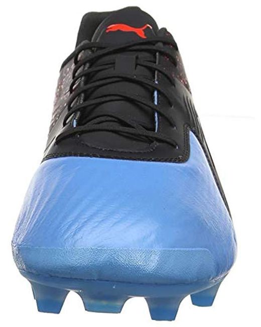 Puma One 19 1 Cc Fg Ag Football Shoes In Blue Red Black Blue For