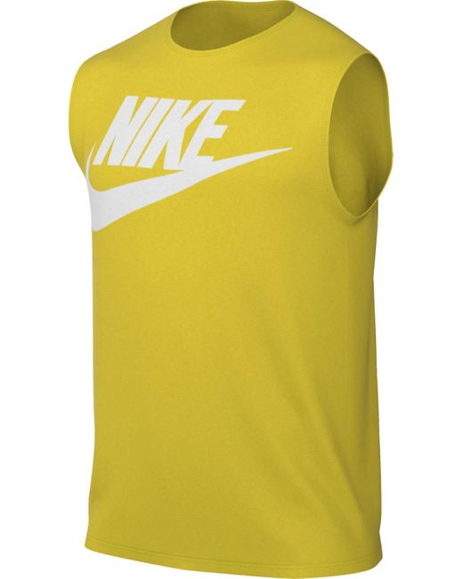 Herren Sportswear Tank Icon Futura Top di Nike in Yellow da Uomo
