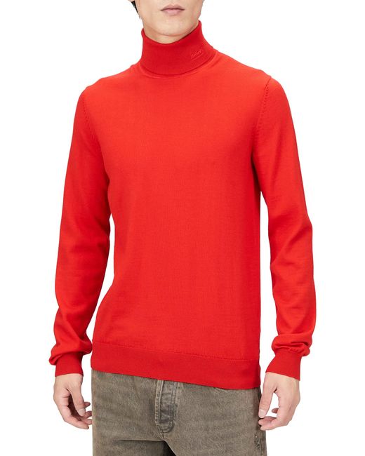 HUGO Red S San Thomas-m Slim-fit Rollneck Sweater In Virgin Wool for men