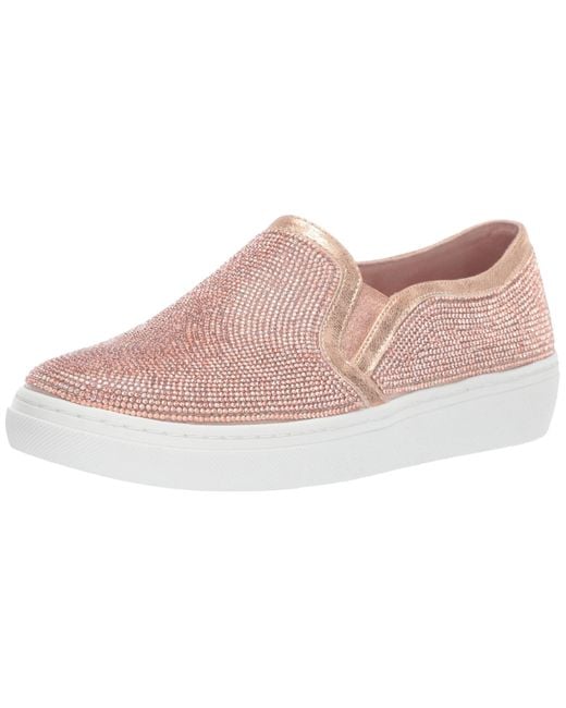 Skechers Goldie-flashow. Small Tonal Rhinestone Slip On Sneaker in Pink |  Lyst