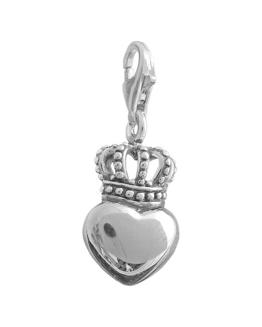 Thomas Sabo Metallic Charm Club-Anhänger Herz mit Krone 925er Sterlingsilber 0713-001-12