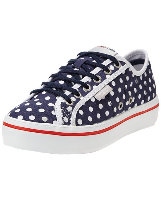 Pepe Jeans Blue Duffy Dotts Low-top Sneakers