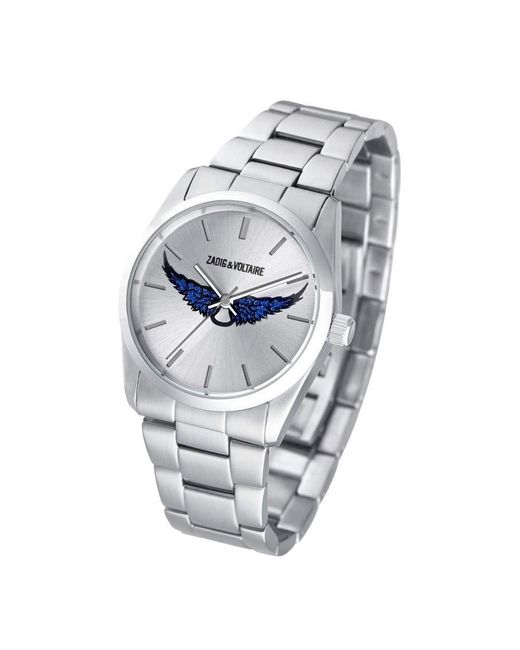 S Analogue Quartz Montre avec Bracelet en Acier Inoxidable ZVT201 Zadig \u0026  Voltaire en coloris Métallisé - 56 % de réduction - Lyst