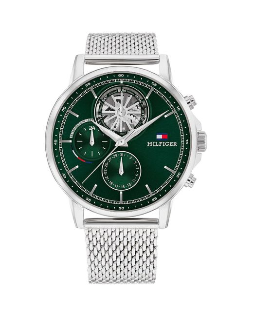 Tommy Hilfiger Green Analog Quartz Watch With Stainless Steel Strap 1710608 for men