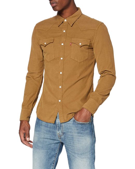 Levi's Barstow Western Slim Shirt in Blau für Herren | Lyst DE