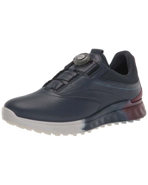Ecco Blue S-three Boa Gore-tex Waterproof Golf Shoe for men