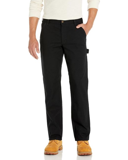 Carhartt Black Rugged Flex Relaxed Fit Duck Utility Work Pant for men