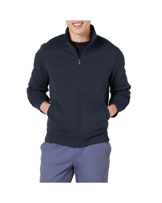 Amazon Essentials Fleece-Jacke mit durchgehendem Reißverschluss in Blue für Herren
