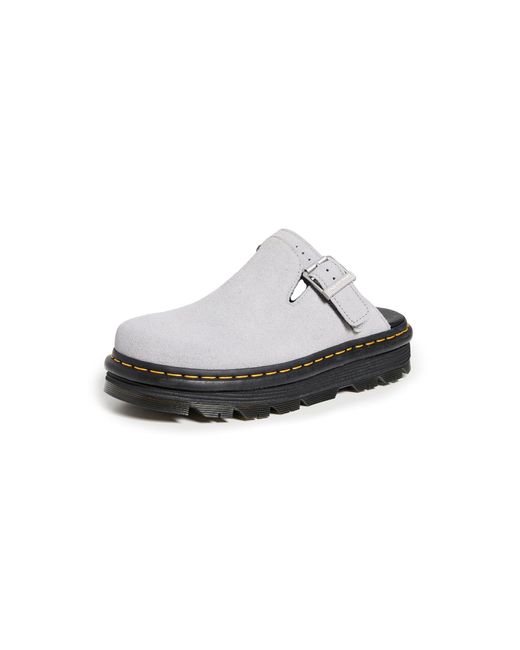 Dr. Martens Zebzag Sling Back Schoen Eh Suede in het White