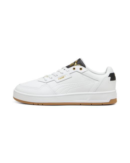 PUMA Court Classic Lux Sneaker in het White