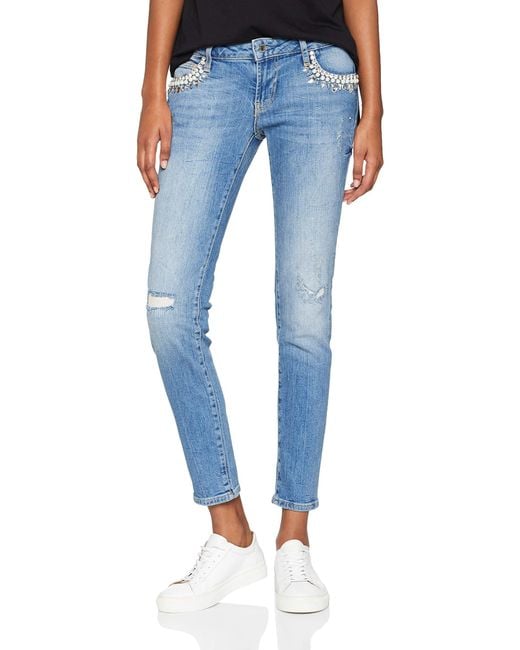 Guess Beverly Skinny Jeans in Blau | Lyst DE