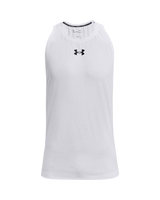 Under Armour White Armour Baseline Tank Top for men