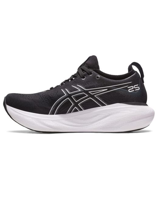 Asics Gel Nimbus 25 S Running Shoes Black/silver 4.5