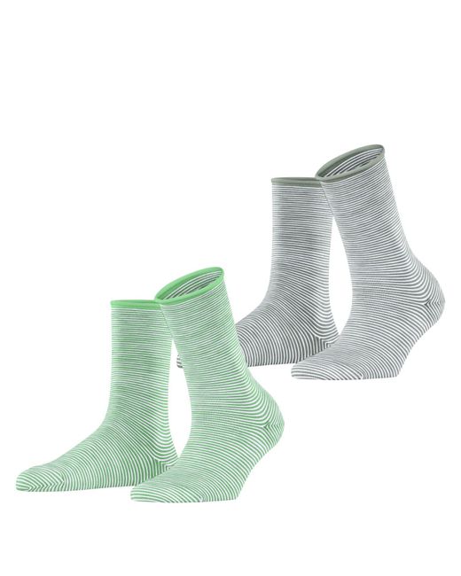 Esprit Blue Socken Allover Stripe Multipack W So Baumwolle gemustert 2 Paar