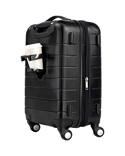 Wrangler 2 Piece Usb Port Cup Holder Luggage Set in Black for Men