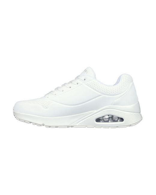 Skechers White Uno-stand On Air Sneaker