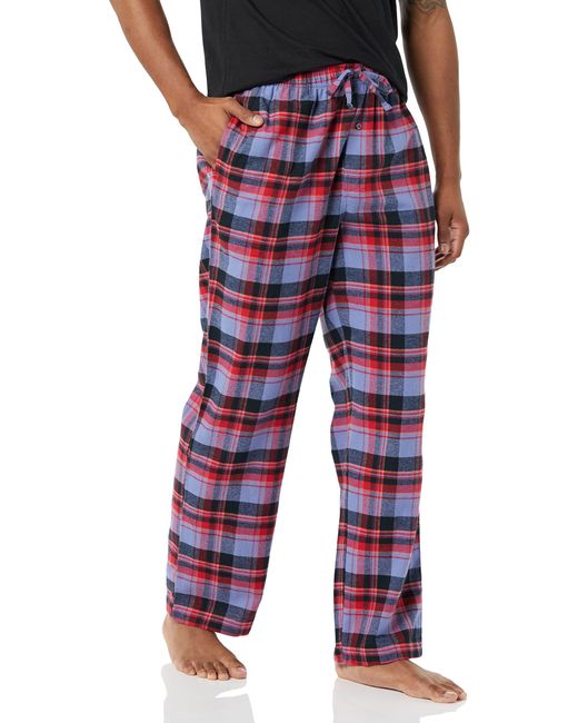 Amazon Essentials Red Flannel Pajama Pant-discontinued Colors for men
