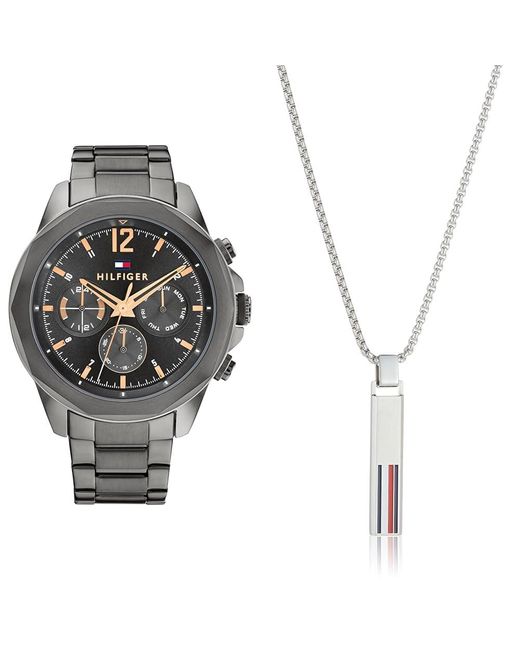 1792061 Collar para Hombre de Acero Inoxidable Tommy Hilfiger de hombre de color White