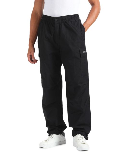 Calvin Klein Essential Regular Cargo Pant Woven Pants Black for men