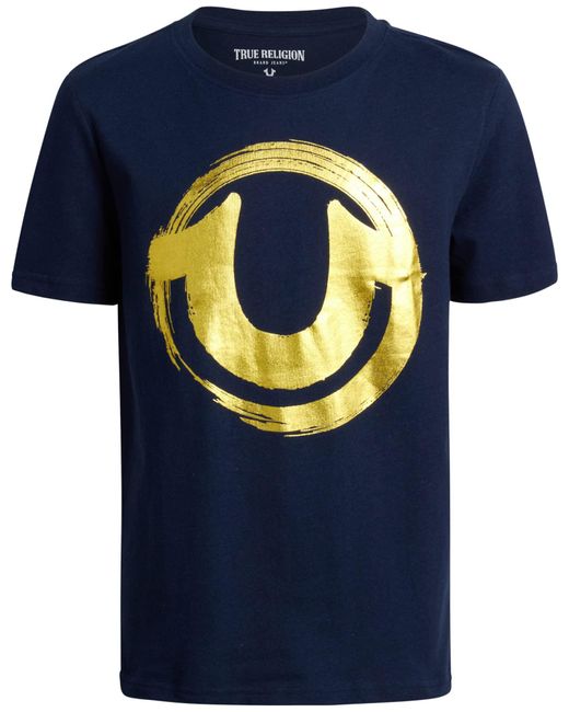 Shirt da ragazzo - Maglietta a maniche corte girocollo con grafica per di True Religion in Blue da Uomo