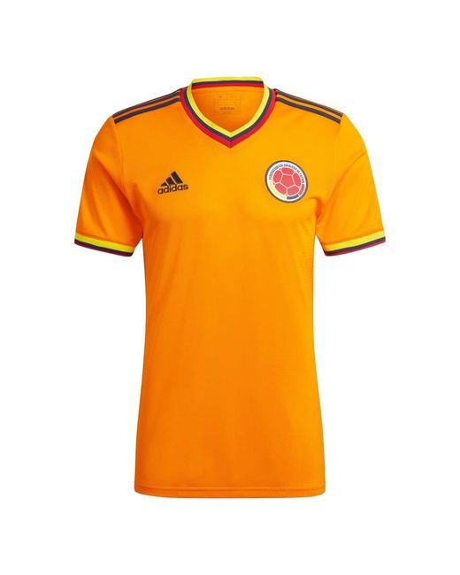adidas Colombia Fcf Icon Retro Football Shirt Jersey Medium Orange for ...
