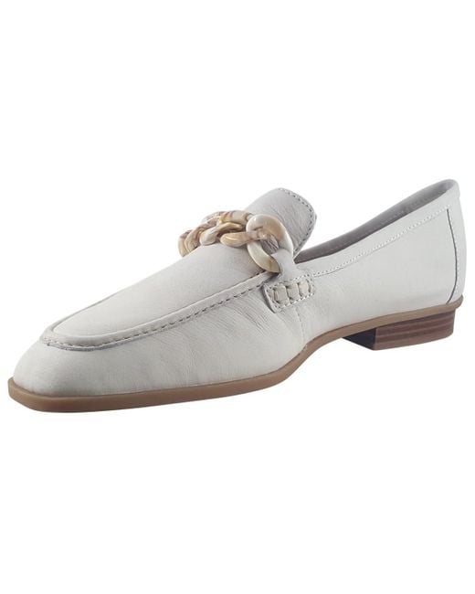Clarks Gray Sarafyna Iris Leather Shoes In White Standard Fit Size 7.5