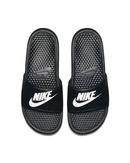 Nike Black Benassi JDI Midnight Navy Slippers