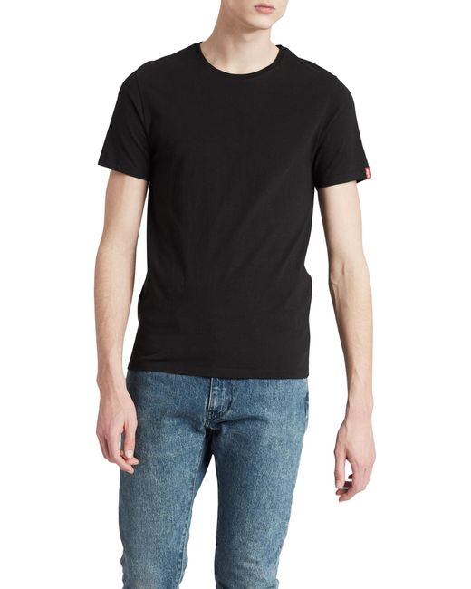 Big & Tall 2-Pack Tee T-Shirt Black/ Black Levi's pour homme