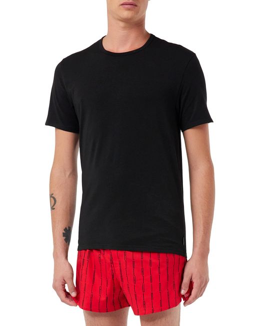 Calvin Klein S/S Boxer-Set Schlafanzug in Black für Herren