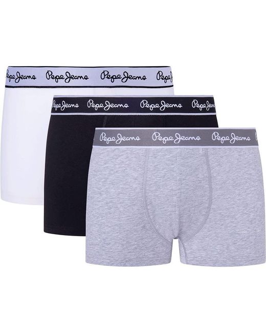 Pepe Jeans Blue Pepe Boxer 3 Units M for men