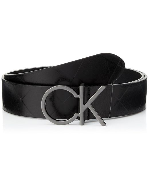 Calvin Klein Gürtel Re-Lock Quilt Ck Logo Belt 30mm Ledergürtel in Schwarz  | Lyst DE