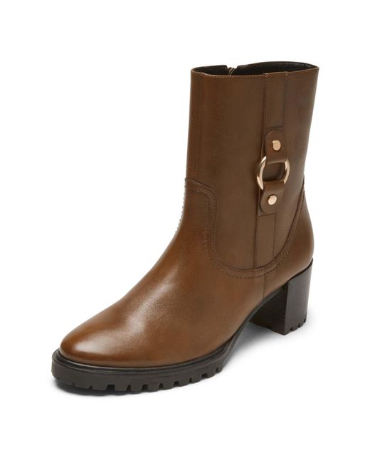 Rockport Brown Womens Lagos Bootieankle Boot
