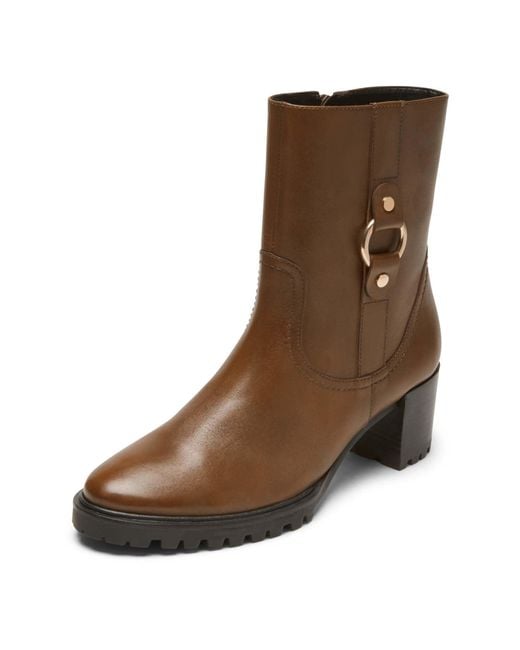 Rockport Brown Womens Lagos Bootieankle Boot