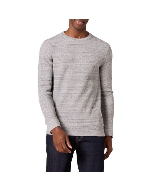 Haut en Tissu Nid d'Abeille à ches Longues Coupe Régulière Amazon Essentials pour homme en coloris Gray