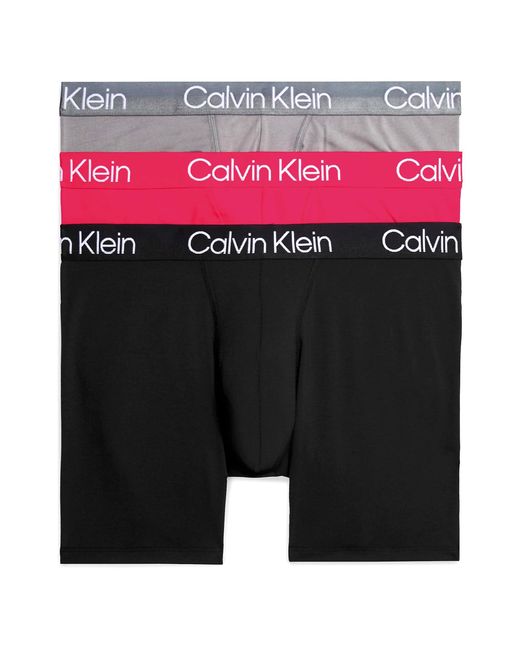 Calvin Klein Boxer Brief 3pk Boxer Briefs in Black for Men | Lyst UK