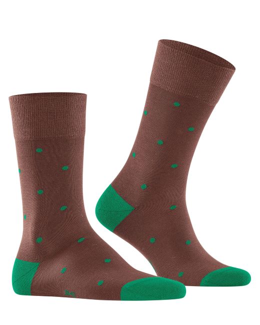 Falke Brown Dot M So Cotton Patterned 1 Pair Socks
