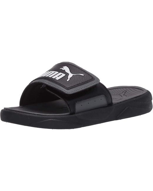 puma mens royal cat comfort slide sandals