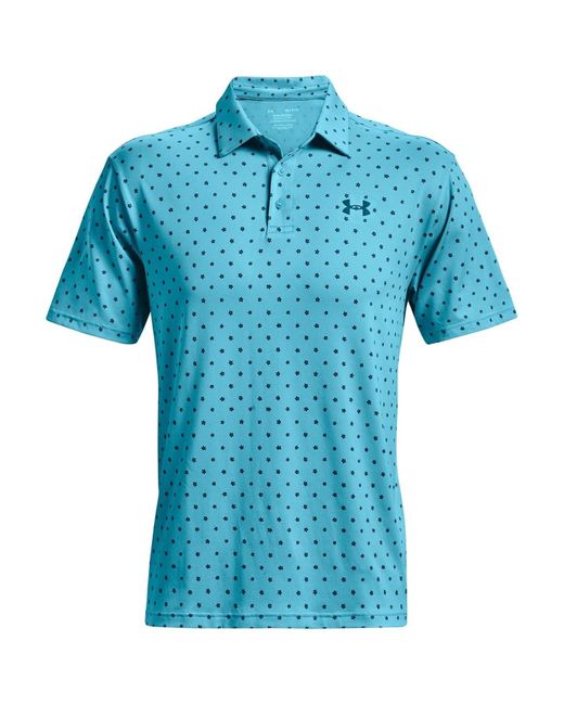 Under Armour Blue Playoff 2.0 Short-sleeved Polos for men