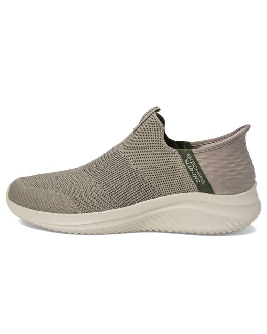 Skechers Gray Ultra Flex 3.0 Viewpoint Hands Free Slip-ins Taupe/olive 8 D for men