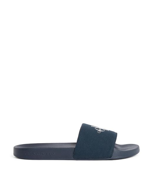 Calvin Klein Monogram CV YM0YM01271 Slides in Blue für Herren